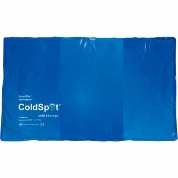 Fabrication Enterprises Relief Pak® ColdSpot„¢ Reusable Blue Vinyl Cold Pack, Oversize 11" x 21", 12/PK 11-1002-12